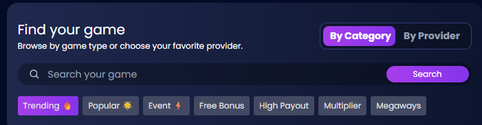 HelpSlotsWin.com category filter