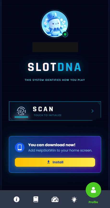Slot DNA scan entry